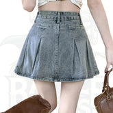 Women’s High-Waisted A-Line Denim Skirt